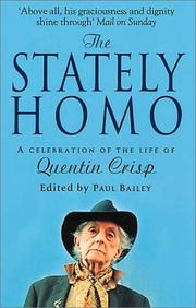 Cover of: The Stately Homo: A Celebration of the Life of Quentin Crisp