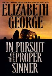 Cover of: In pursuit of the proper sinner by Elizabeth George