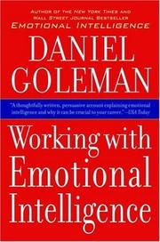 Cover of: Working with emotional intelligence by Daniel Goleman