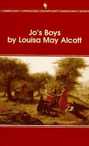 Cover of: Jo's Boys (Bantam Classics) by Louisa May Alcott
