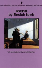 Cover of: Babbitt (Bantam Classics) by Sinclair Lewis