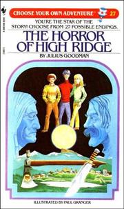 Cover of: The Horror of High Ridge by Julius Goodman