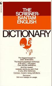 Cover of: Scribner-Bantam English Dictionary by Edwin B. Williams