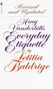 Cover of: Amy Vanderbilt's Everyday Etiquette