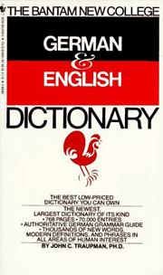Cover of: Bantam New College German/English Dictionary
