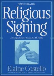 Cover of: Religious signing by Elaine Costello