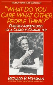 Cover of: What Do You Care What Other People Think ? by Richard Phillips Feynman