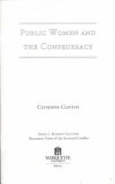 Cover of: Public women and the Confederacy