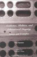 Cover of Aesthetics, politics, and educational inquiry