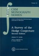 Cover of: A survey of the Hodge conjecture