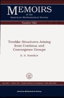 Cover of: Treelike structures arising from continua and convergence groups