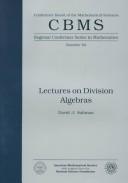 Cover of: Lectures on division algebras