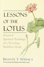 Cover of: Lessons of the Lotus by Bhante Y. Wimala