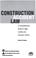 Cover of: Construction accident law