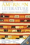 Cover of: Anthology of American literature