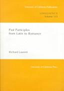 Cover of: Past participles from Latin to Romance