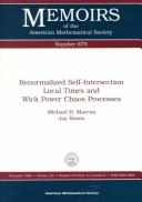 Cover of: Renormalized self-intersection local times and Wick power chaos processes
