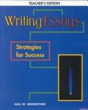 Cover of: Writing essays: strategies for success