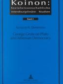 George Grote on Plato and Athenian democracy by Kyriacos N. Demetriou