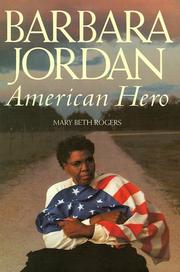 Cover of: Barbara Jordan by Mary Beth Rogers