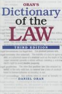 Cover of: Oran's dictionary of the law by Oran, Daniel.