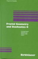 Cover of: Fractal geometry and stochastics II