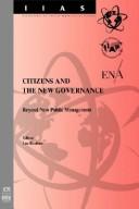 Cover of: Citizens and the new governance: beyond new public management.