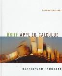 Cover of: Brief applied calculus.