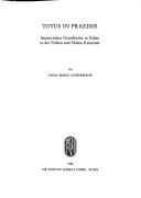 Cover of: Totus in Praediis: senatorischer Grundbesitz in Italien in der frühen und hohen Kaiserzeit