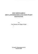 Cover of: Die Ortsnamen des Landkreises und der Stadt Hannover