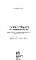 Cover of: Un filo tenace by Willy Jervis