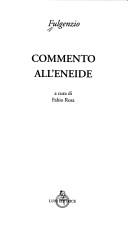 Cover of: Commento all'Eneide