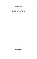 Cover of: Per amore