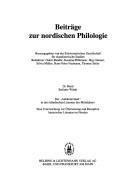 Cover of: Der "Antikenroman" in der isländischen Literatur des Mittelalters by Stefanie Würth
