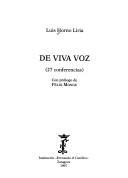De viva voz by Luis Horno Liria