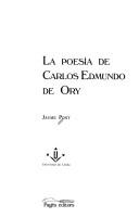 Cover of: La poesía de Carlos Edmundo de Ory