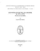 Les fouilles de Tell El-Ghassil de 1972 à 1974 by Claude Doumet-Serhal