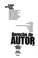 Cover of: Derecho de autor