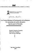 Cover of: Las cuotas mínimas de participación de las mujeres: un mecanismo de acción afirmativa : aportes para la discusión