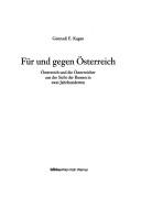 Cover of: Für und gegen Österreich by Gennadi E. Kagan