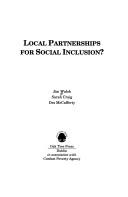 Cover of: Local partnerships for social inclusion?