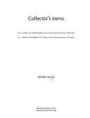 Cover of: Collector's items by Jonieke van Es