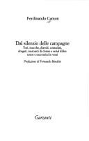 Cover of: Dal silenzio delle campagne by Ferdinando Camon