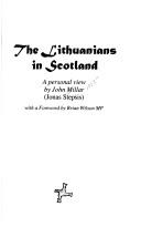 Cover of: The Lithuanians in Scotland by Millar, John