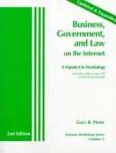 Cover of: Business government and law on the Internet by Gary R. Peete