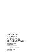 Cover of: Leksykon polskich powiedzeń historycznych