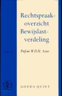 Cover of: Rechtspraakoverzicht bewijslastverdeling