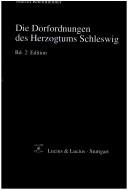 Cover of: Die Dorfordnungen im Herzogtum Schleswig by Martin Rheinheimer
