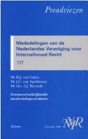 Cover of: Grensoverschrijdende insolventieprocedures