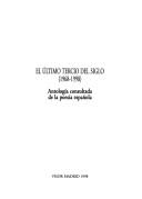 Cover of: El último tercio del siglo by [Antonio Martínez Sarrión ... et al].